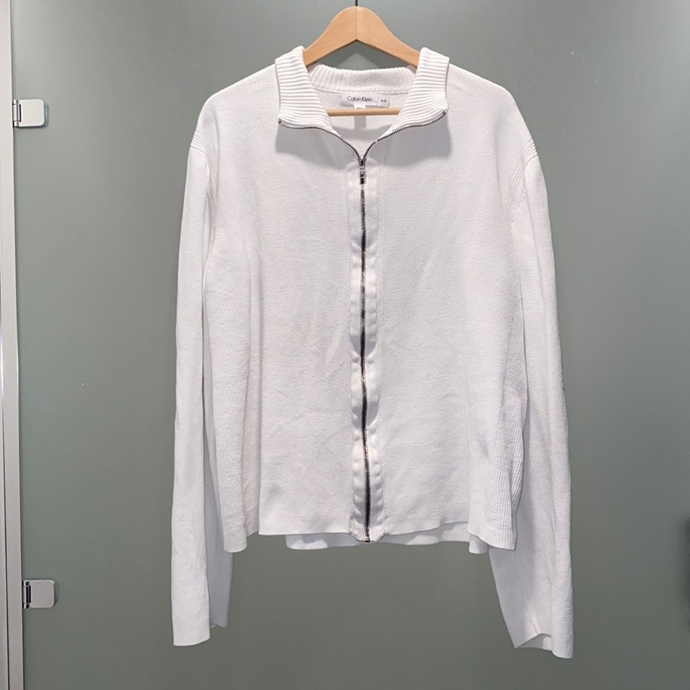 White Calvin Klein Jacket